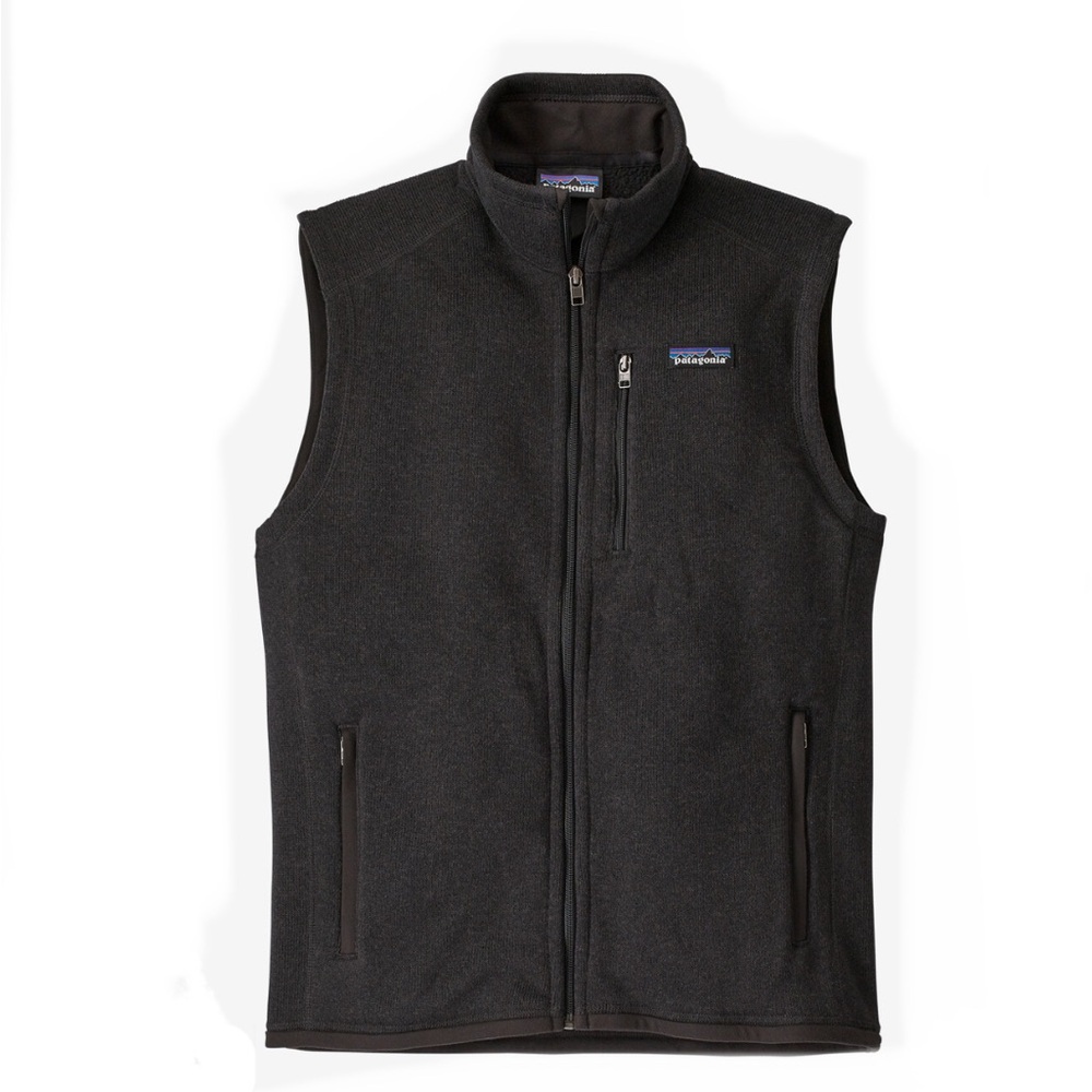 Patagonia Better Sweater Fleece Vest Black Full-Zip Design